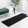 Cozy Haven Shag Collection Area Rug - Sanctuary (Jet Black) Runner Jet Black  lifestyle 42