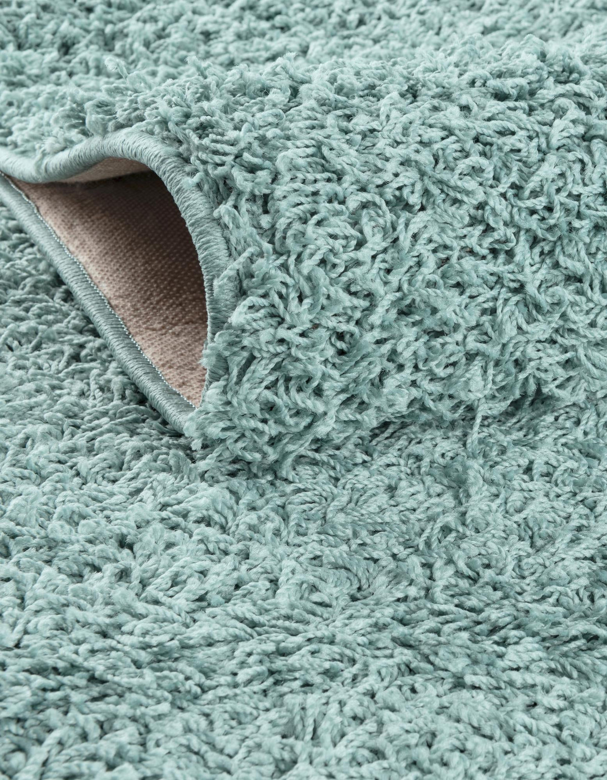 Cozy Haven Shag Collection Area Rug - Sanctuary Rectangle Light Slate Blue  lifestyle 16