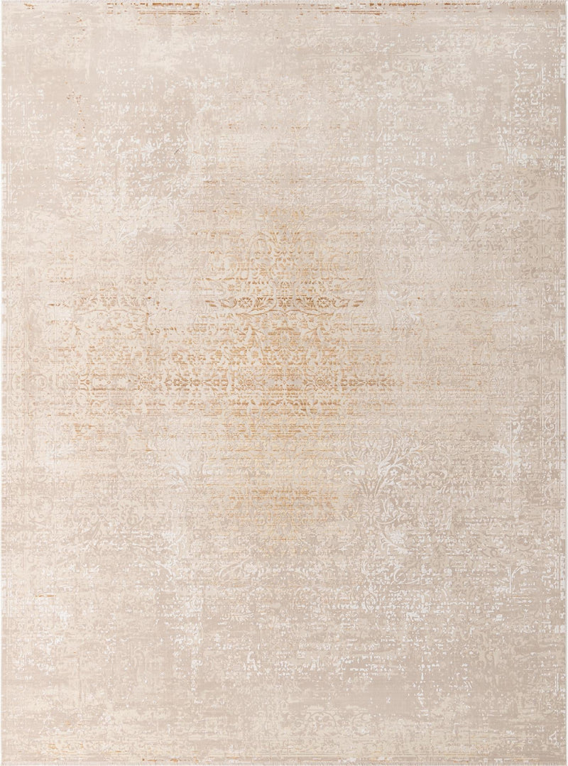 Sahara Elegance Collection Area Rug - Marrakech Rectangle Ivory and Gold Main