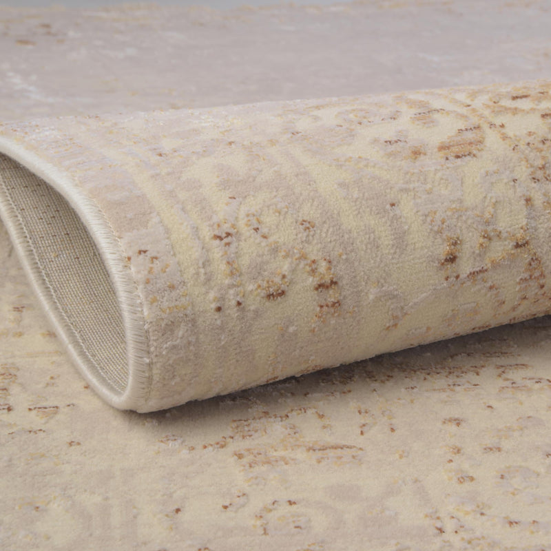 Sahara Elegance Collection Area Rug - Marrakech Rectangle Ivory and Gold  lifestyle 5
