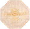 Sahara Elegance Collection Area Rug - Marrakech Octagon Ivory and Gold  lifestyle 17