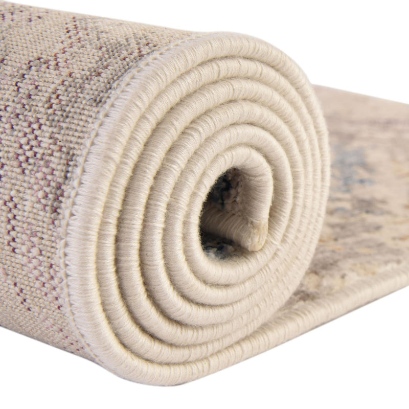 Sahara Elegance Collection Area Rug -  Essaouira Rectangle Ivory and Gray  lifestyle 11
