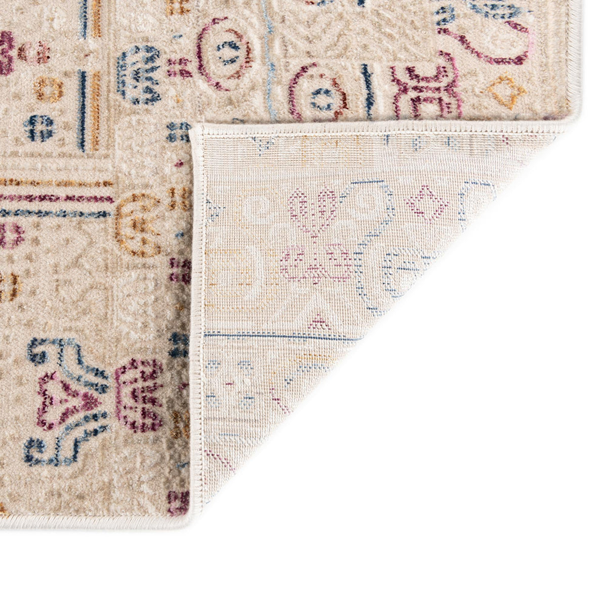 Sahara Elegance Collection Area Rug -  Merzouga Octagon Ivory  lifestyle 36