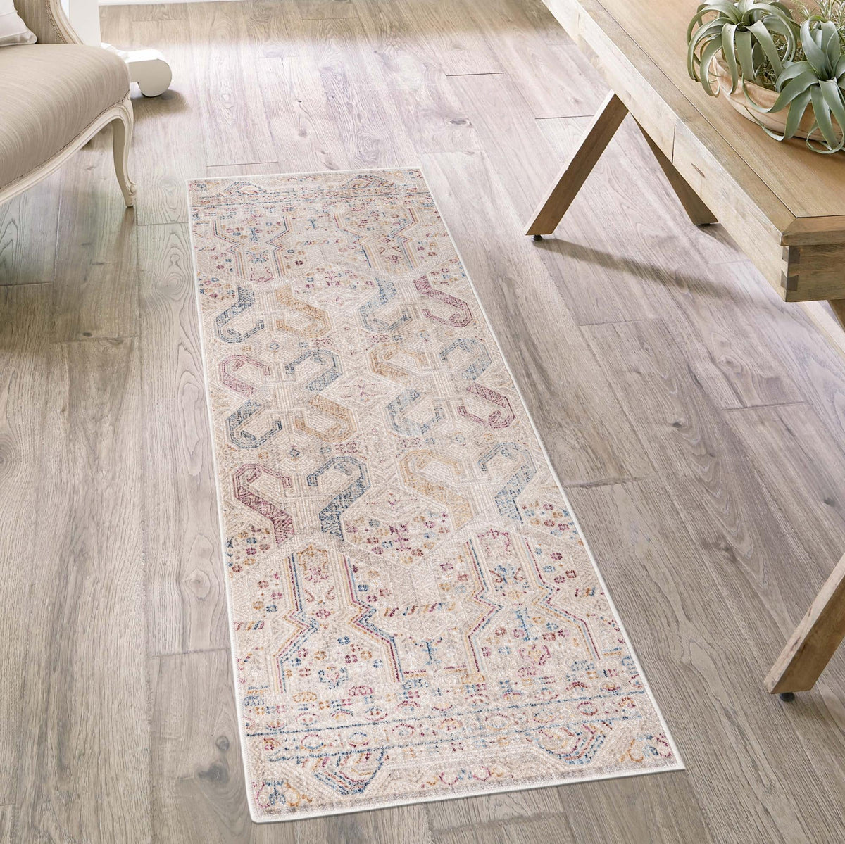 Sahara Elegance Collection Area Rug -  Merzouga Runner Ivory  lifestyle 55