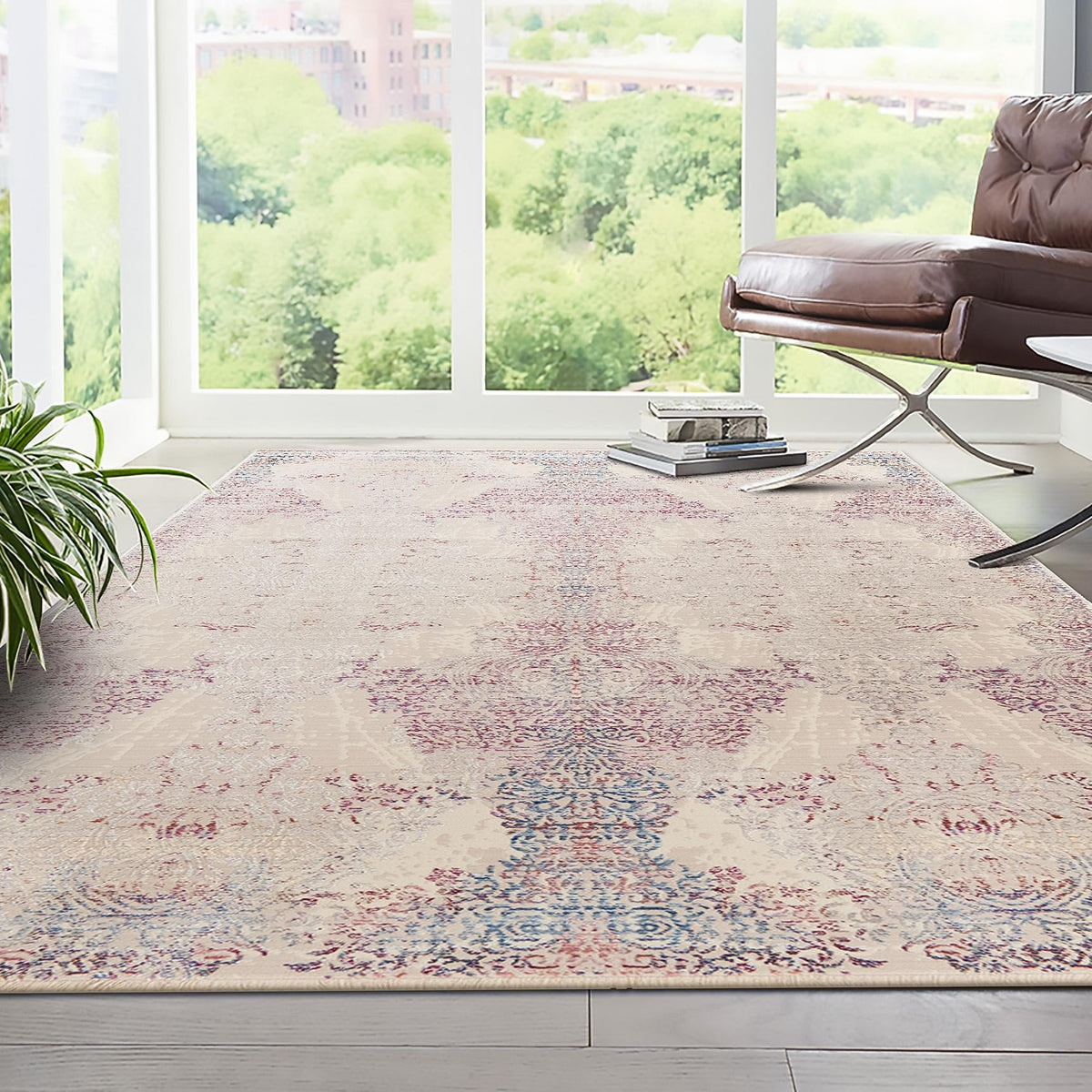 Sahara Elegance Collection Area Rug -  Karnak Rectangle Ivory  lifestyle 15
