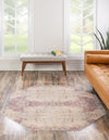 Sahara Elegance Collection Area Rug -  Karnak Octagon Ivory  lifestyle 18
