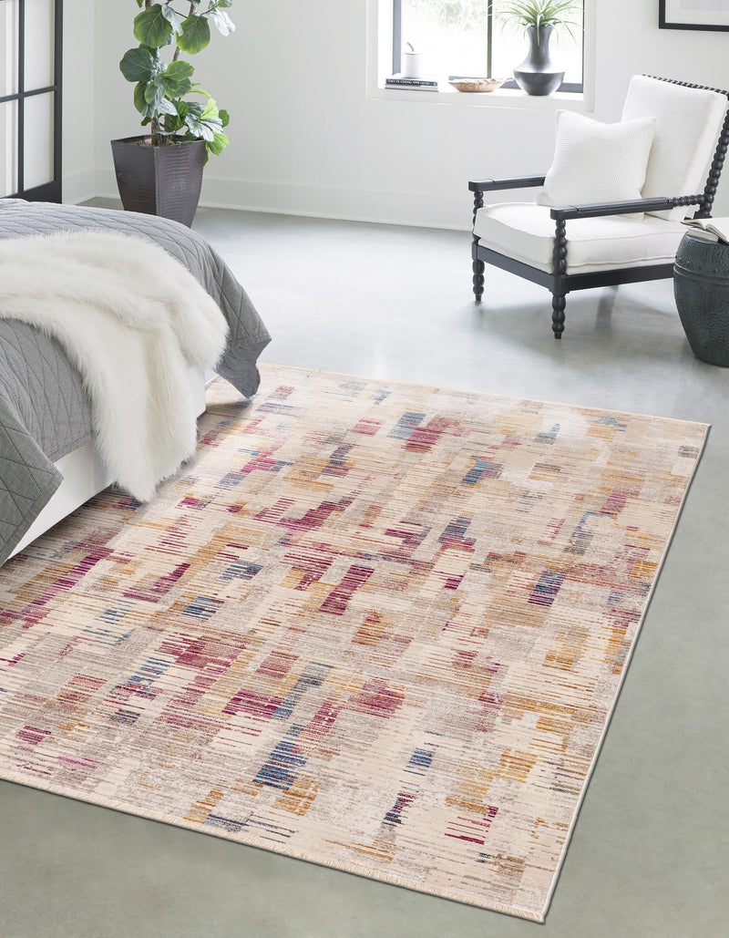 Sahara Elegance Collection Area Rug -  Chefchaouen Rectangle Ivory  lifestyle 2