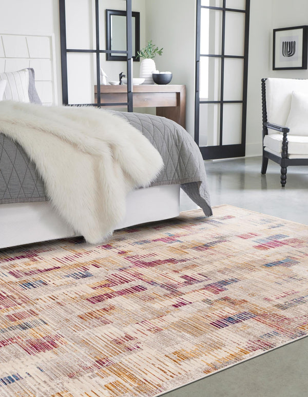 Sahara Elegance Collection Area Rug -  Chefchaouen Rectangle Ivory  lifestyle 3