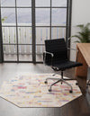 Sahara Elegance Collection Area Rug -  Chefchaouen Octagon Ivory  lifestyle 23