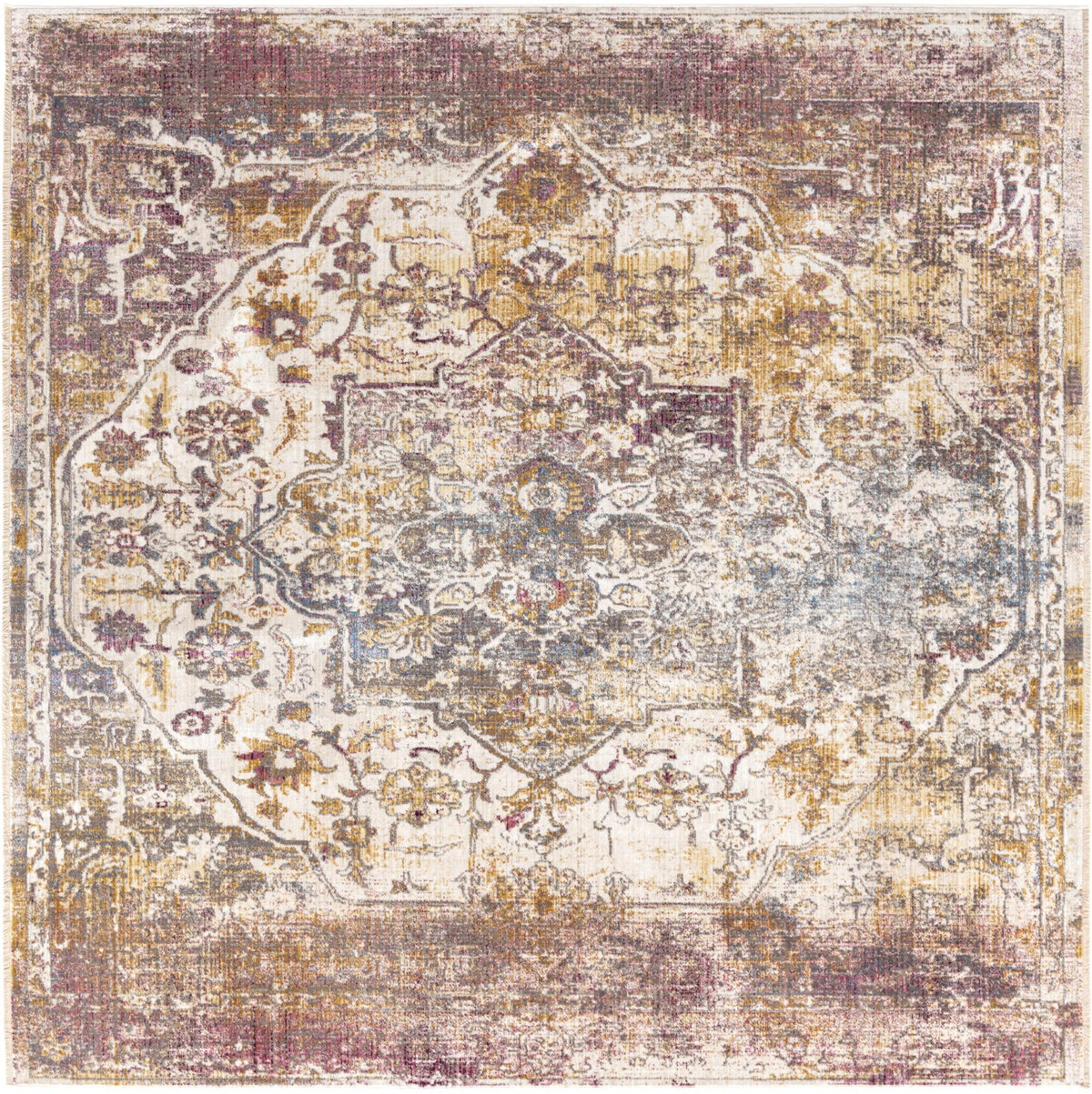 Sahara Elegance Collection Area Rug -  Zagora Square Multi  lifestyle 57