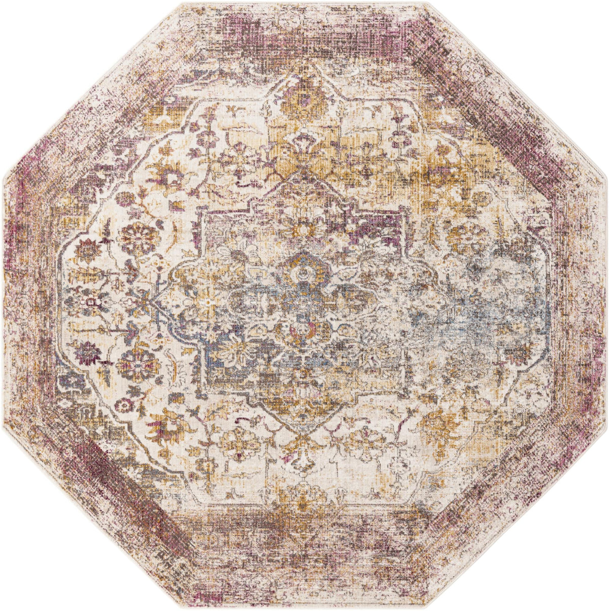 Sahara Elegance Collection Area Rug -  Zagora Octagon Multi  lifestyle 58