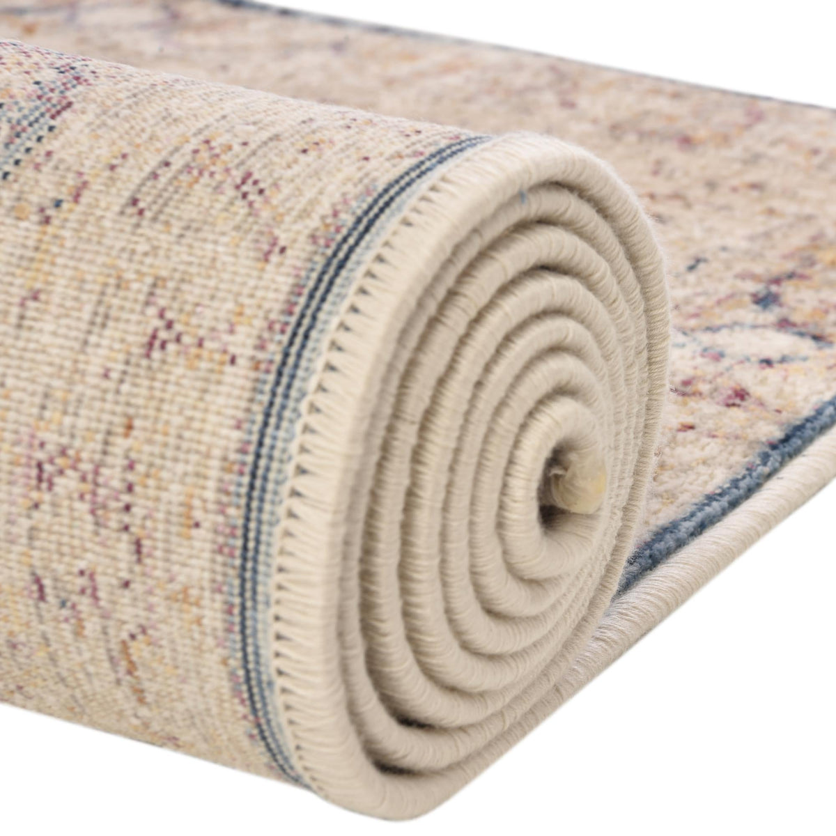 Sahara Elegance Collection Area Rug -  Zagora Rectangle Blue Ivory  lifestyle 44
