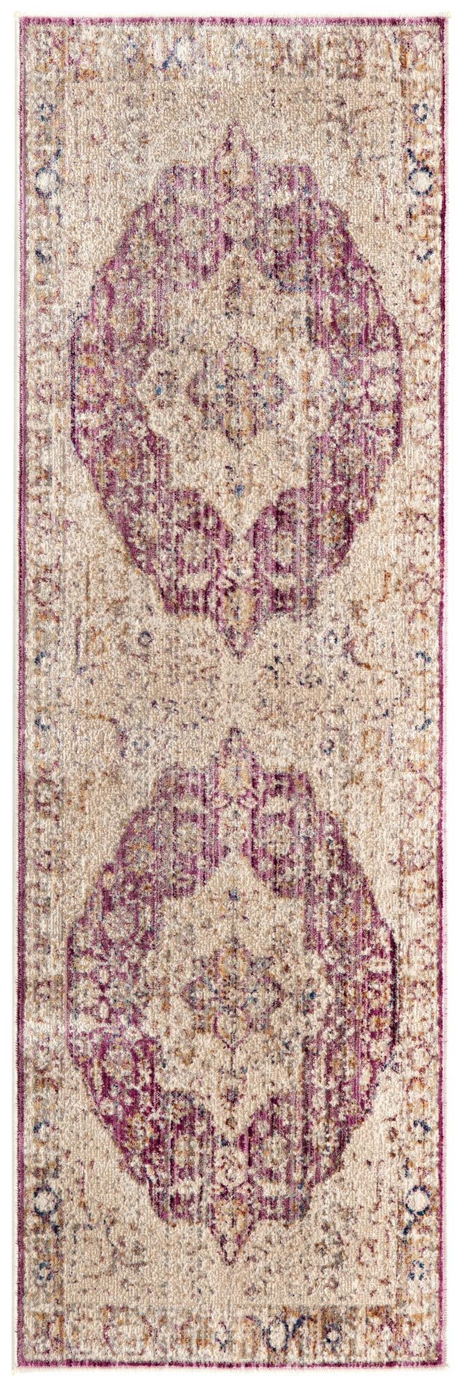 Sahara Elegance Collection Area Rug -  Zagora Runner Lavender  lifestyle 63