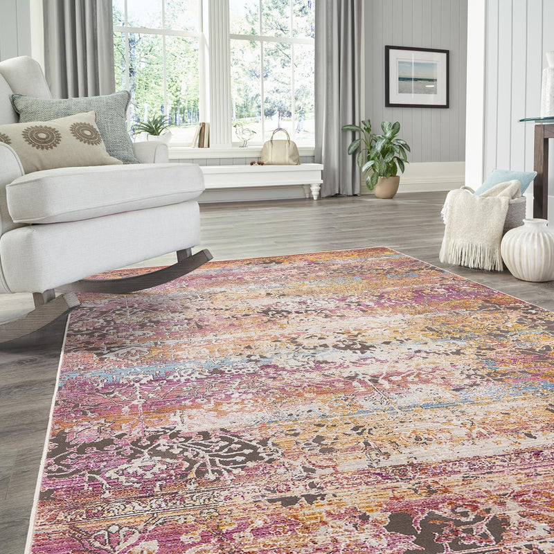 Sahara Elegance Collection Area Rug -  Nubia Rectangle Multi  lifestyle 15