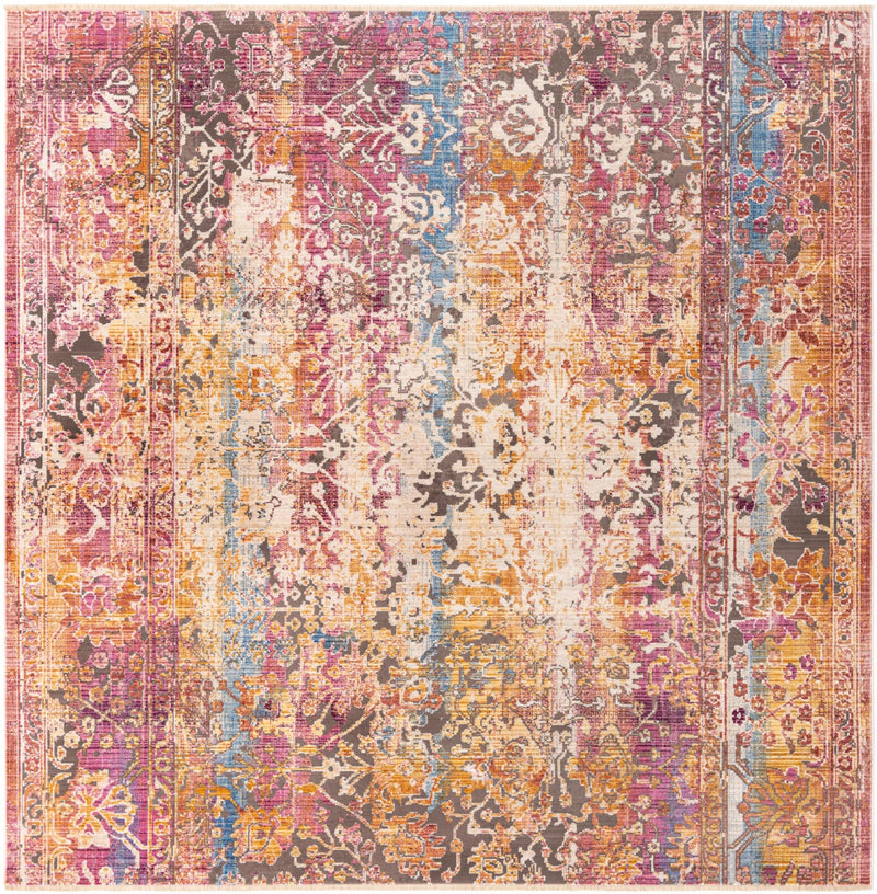 Sahara Elegance Collection Area Rug -  Nubia Square Multi  lifestyle 16