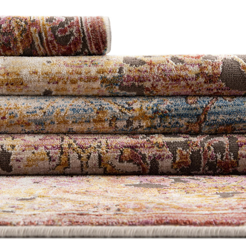 Sahara Elegance Collection Area Rug -  Nubia Octagon Multi  lifestyle 54