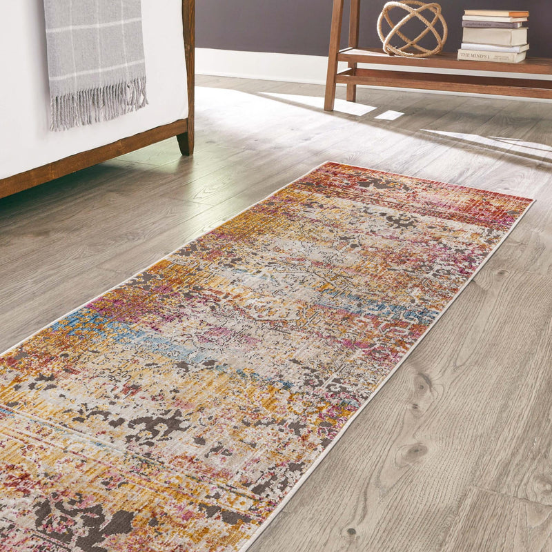 Sahara Elegance Collection Area Rug -  Nubia Runner Multi  lifestyle 61