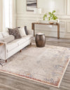 Sahara Elegance Collection Area Rug -  Luxor Rectangle Ivory  lifestyle 2