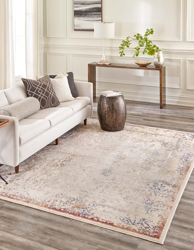 Sahara Elegance Collection Area Rug -  Luxor Rectangle Ivory  lifestyle 2