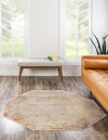 Sahara Elegance Collection Area Rug -  Luxor Octagon Ivory  lifestyle 19