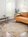 Sahara Elegance Collection Area Rug -  Luxor Octagon Ivory  lifestyle 22
