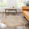 Sahara Elegance Collection Area Rug -  Luxor Octagon Ivory  lifestyle 55