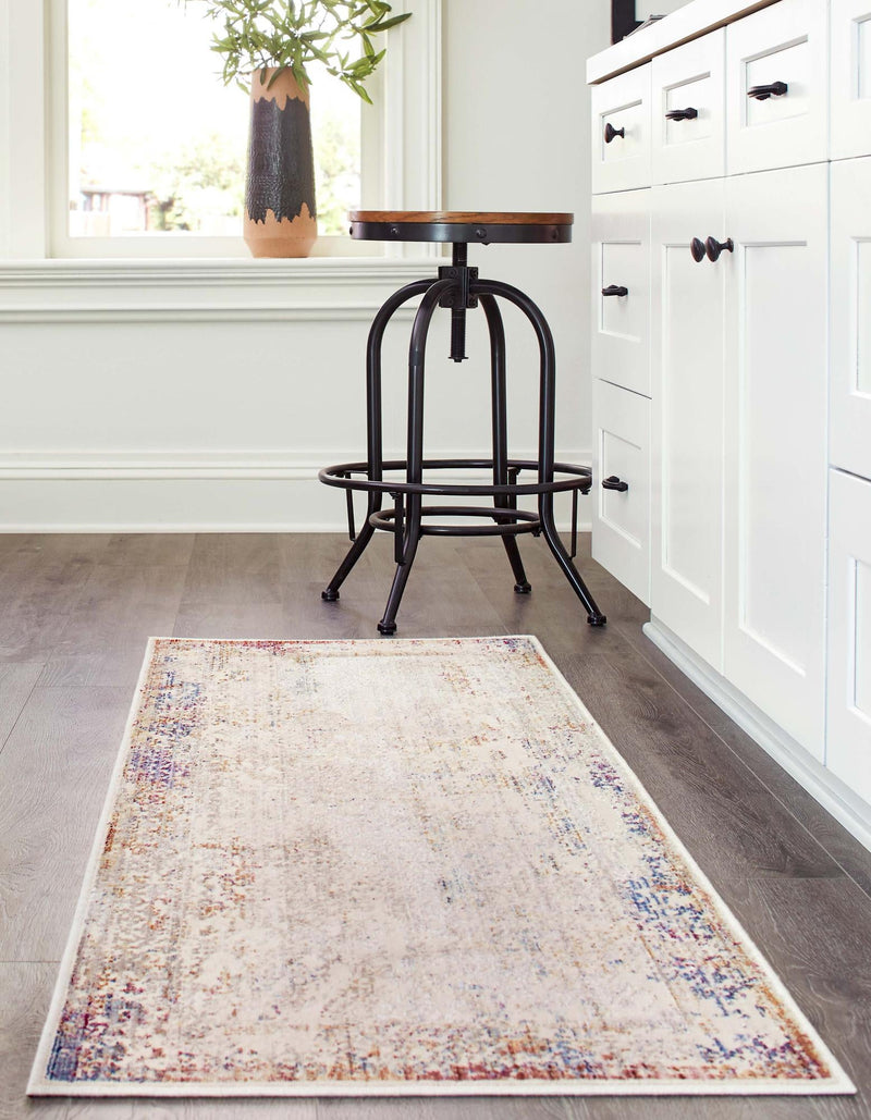 Sahara Elegance Collection Area Rug -  Luxor Runner Ivory  lifestyle 23