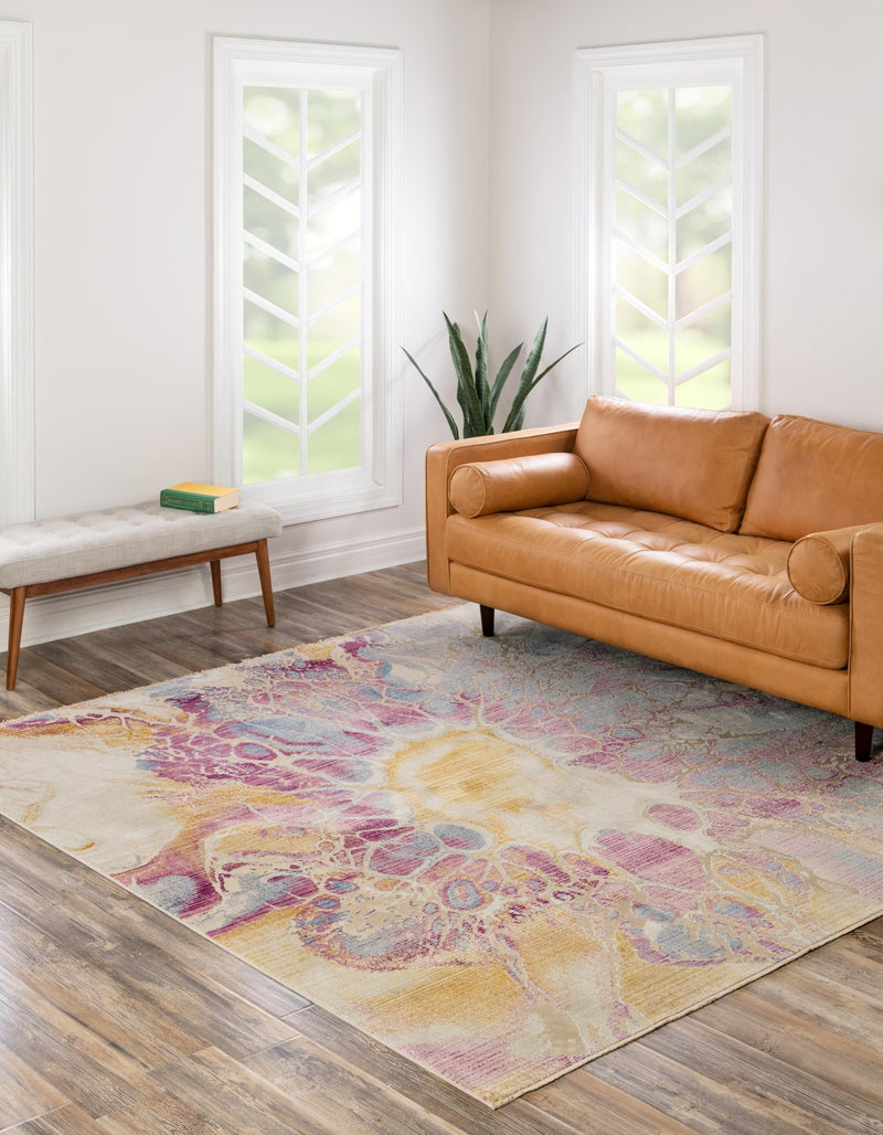 Sahara Elegance Collection Area Rug -  Casablanca Square Multi  lifestyle 20