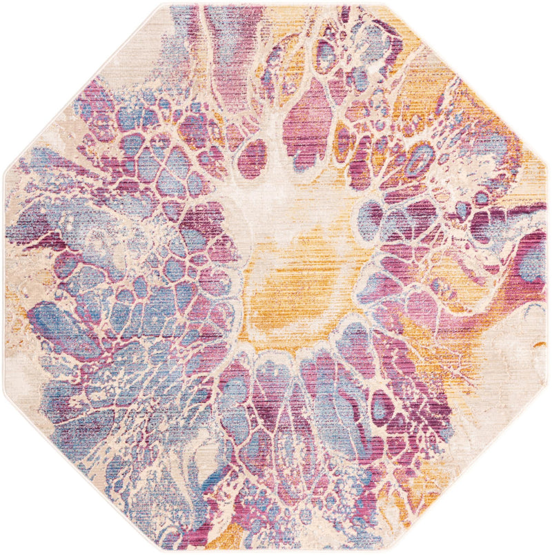 Sahara Elegance Collection Area Rug -  Casablanca Octagon Multi  lifestyle 15