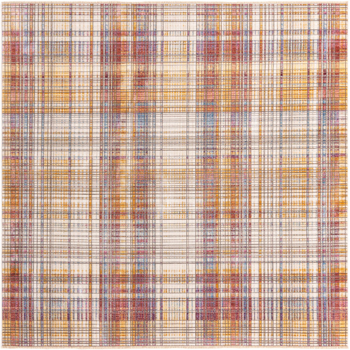 Sahara Elegance Collection Area Rug -  Rabat Square Multi  lifestyle 16