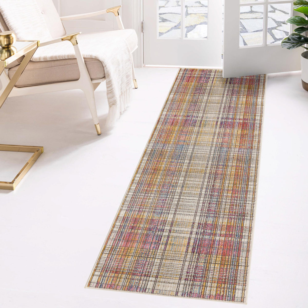 Sahara Elegance Collection Area Rug -  Rabat Runner Multi  lifestyle 57