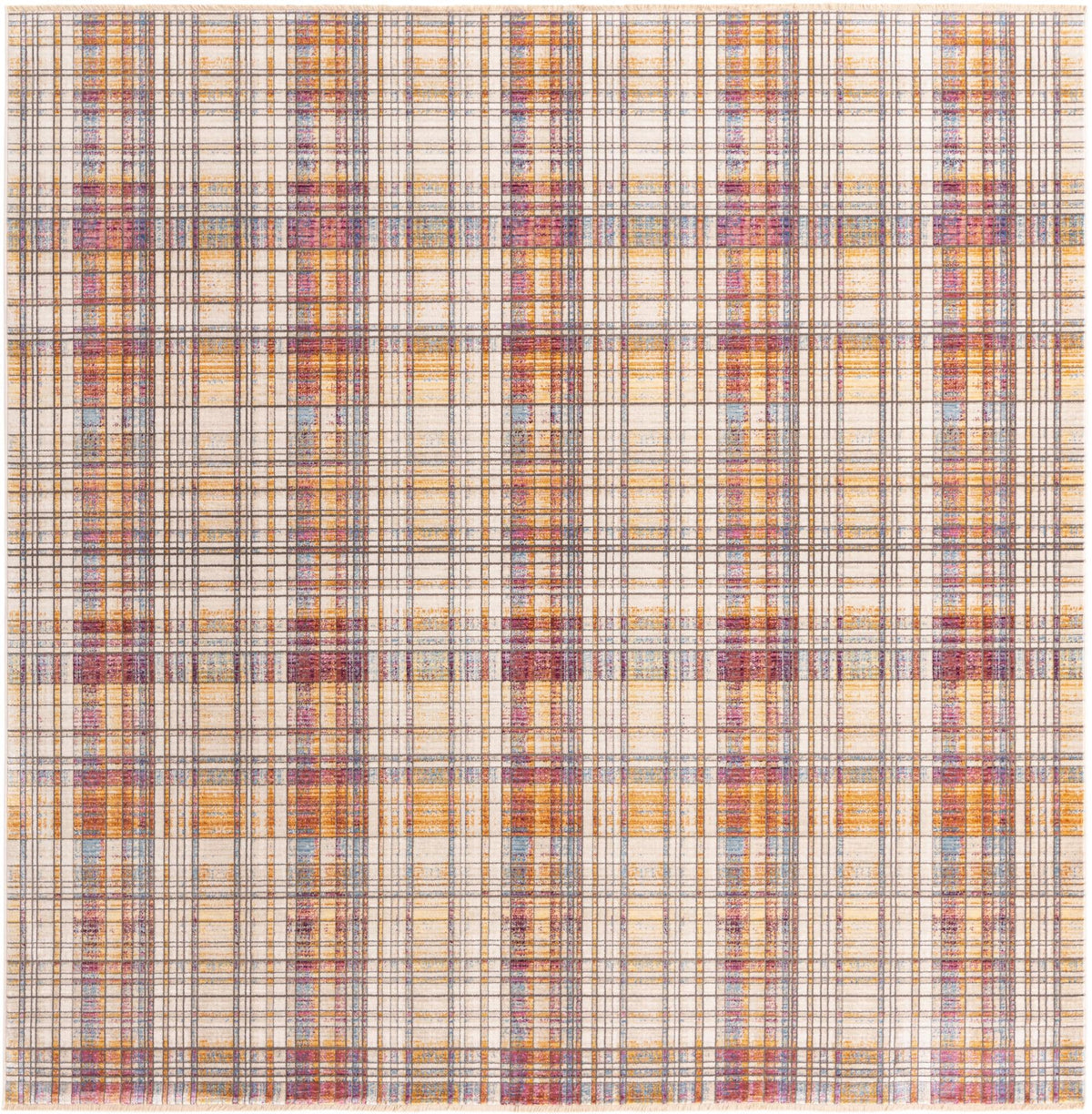 Sahara Elegance Collection Area Rug -  Alexandria Square Multi  lifestyle 14