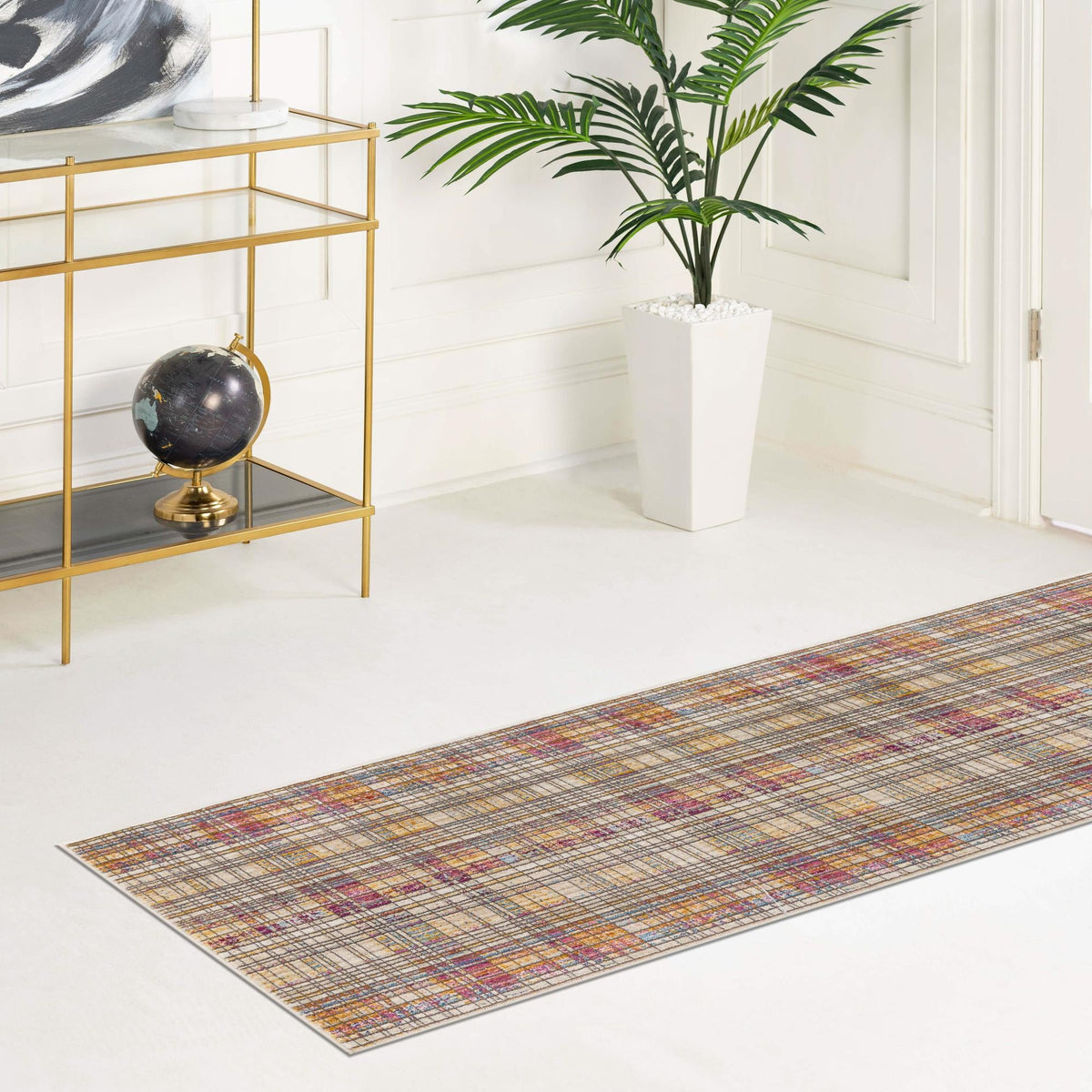Sahara Elegance Collection Area Rug -  Alexandria Runner Multi  lifestyle 54