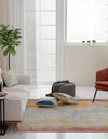 Sahara Elegance Collection Area Rug -  Tangier Square Multi  lifestyle 20