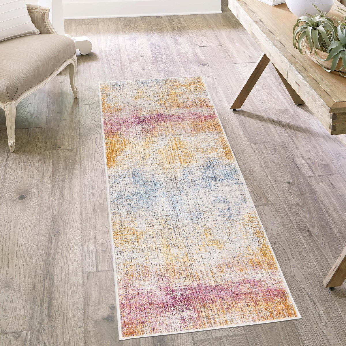 Sahara Elegance Collection Area Rug -  Tangier Runner Multi  lifestyle 56