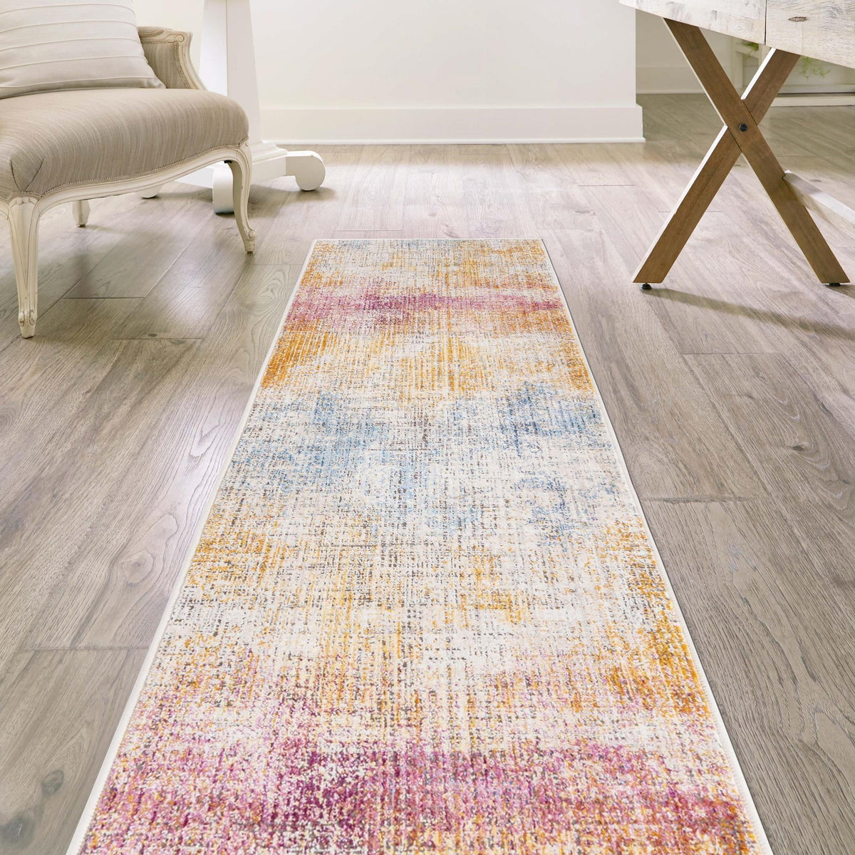 Sahara Elegance Collection Area Rug -  Tangier Runner Multi  lifestyle 59