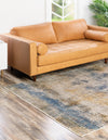 Sahara Elegance Collection Area Rug -  Tangier Rectangle Blue Ivory  lifestyle 5