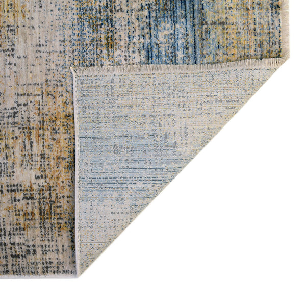 Sahara Elegance Collection Area Rug -  Tangier Rectangle Blue Ivory  lifestyle 15