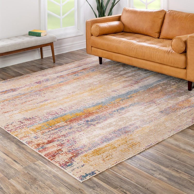 Sahara Elegance Collection Area Rug -  Aswan Square Multi  lifestyle 61