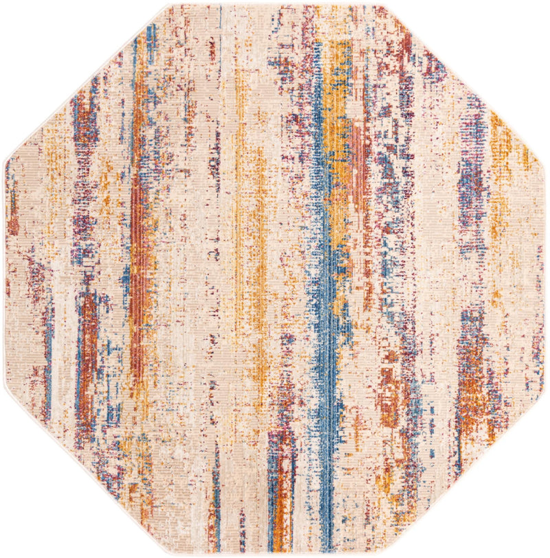 Sahara Elegance Collection Area Rug -  Aswan Octagon Multi  lifestyle 20