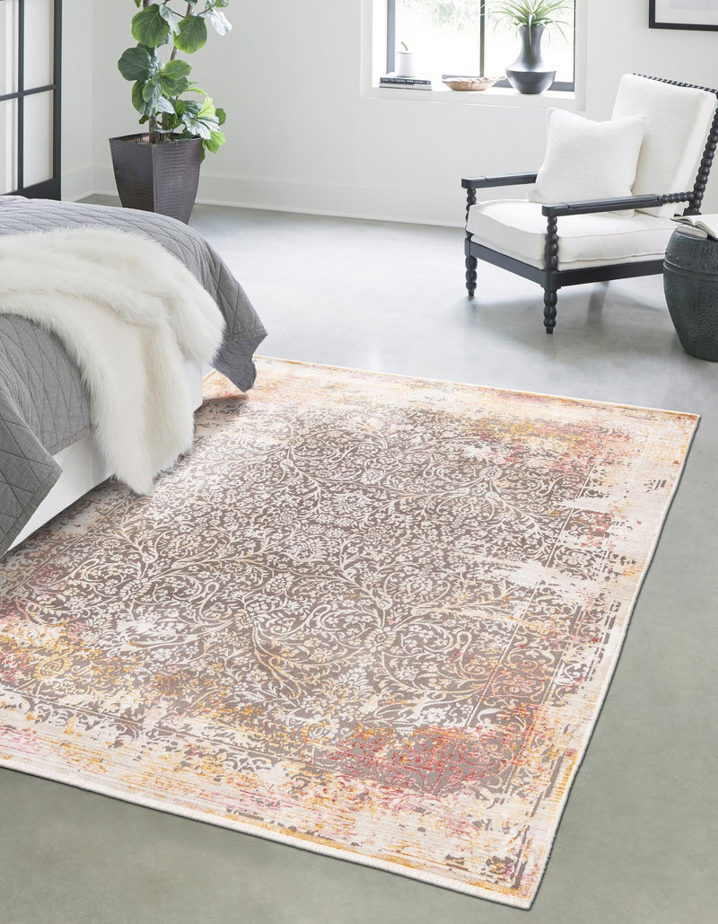 Sahara Elegance Collection Area Rug -  Agadir Rectangle Gray  lifestyle 2