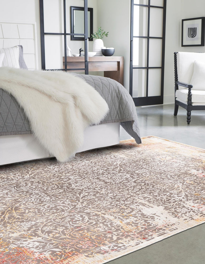 Sahara Elegance Collection Area Rug -  Agadir Rectangle Gray  lifestyle 3
