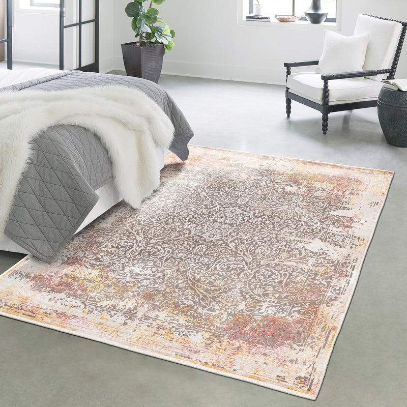 Sahara Elegance Collection Area Rug -  Agadir Rectangle Gray  lifestyle 14