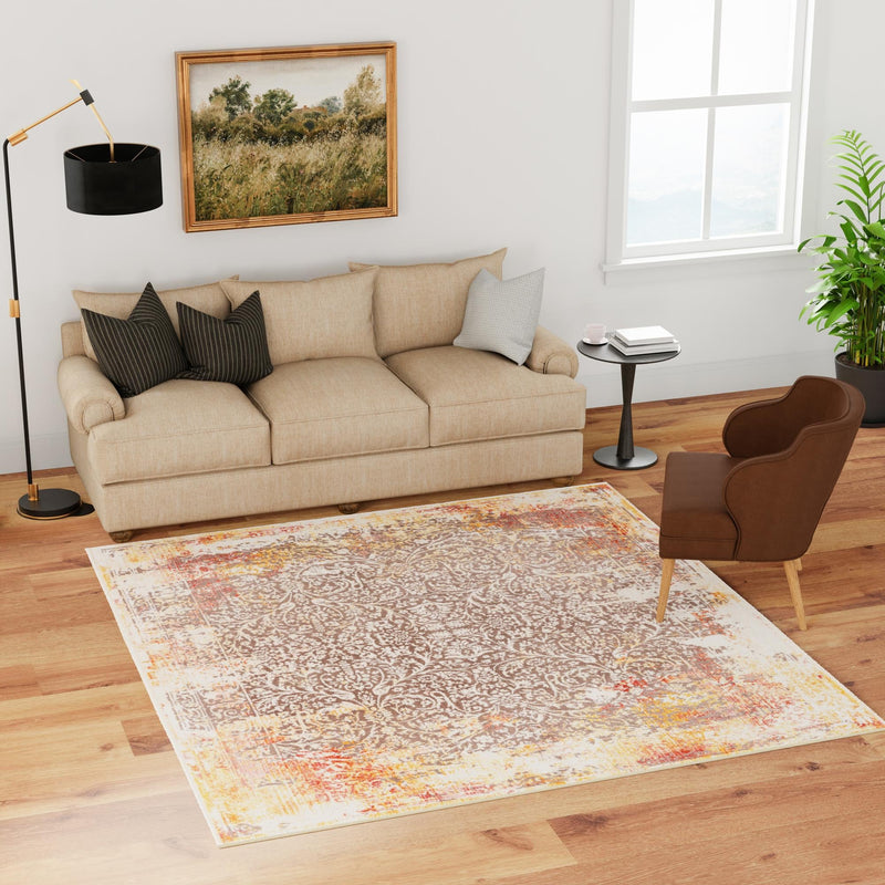 Sahara Elegance Collection Area Rug -  Agadir Square Gray  lifestyle 43