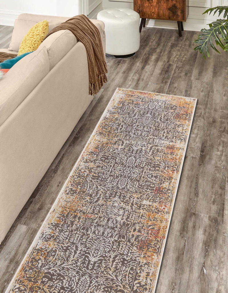 Sahara Elegance Collection Area Rug -  Agadir Runner Gray  lifestyle 19