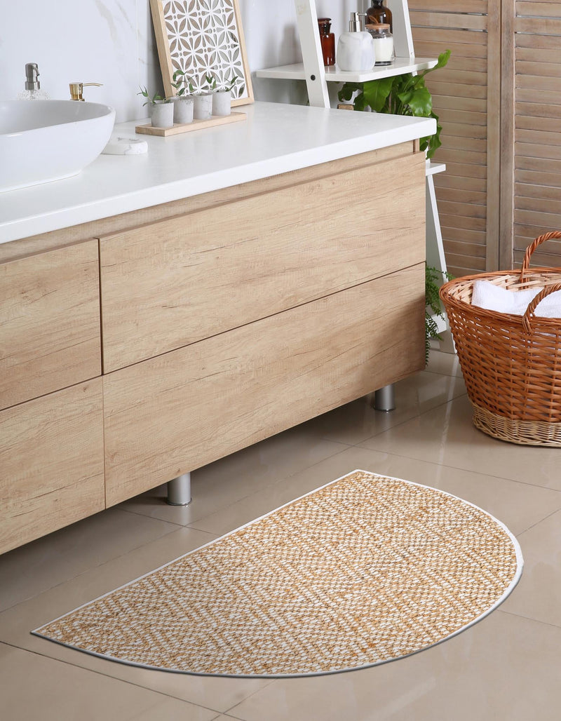 Woven Seaside Jute Collection Area Rug - Marina Hearth Natural  lifestyle 70