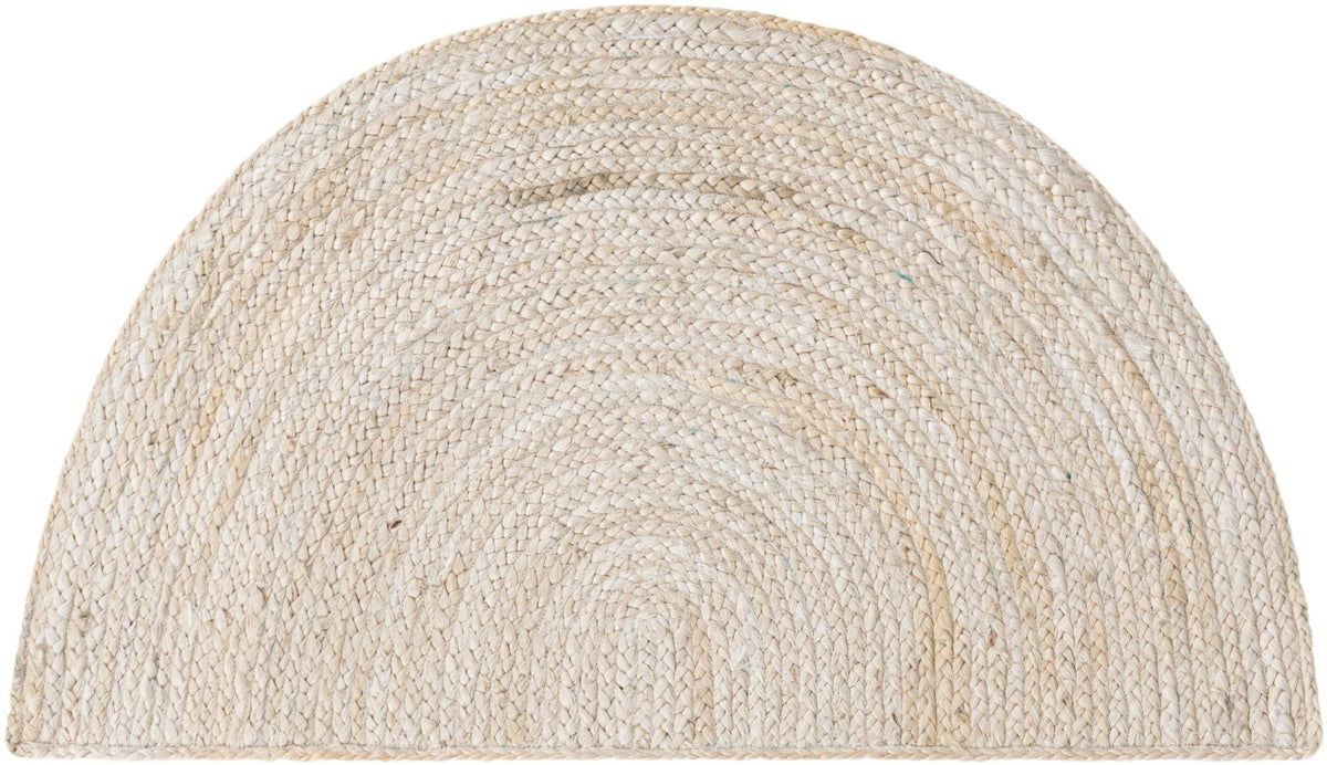Woven Seaside Jute Collection Area Rug - Savannah (White) Hearth White  lifestyle 26
