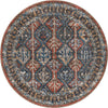 Mediterranea Elegance Collection Area Rug -  Amalfi Round Rust Red  lifestyle 9