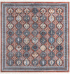 Mediterranea Elegance Collection Area Rug -  Amalfi Square Rust Red  lifestyle 10