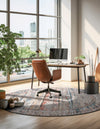 Mediterranea Elegance Collection Area Rug -  Naxos Round Multi  lifestyle 19